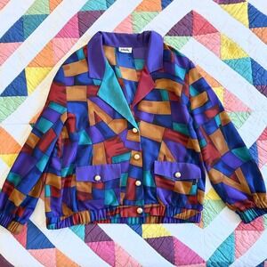 Vintage 90s Color block Blazer